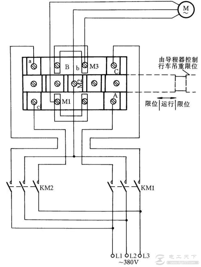 一种限位器的接线方法