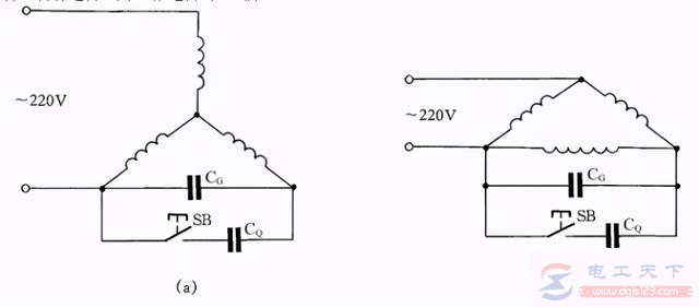 怎么将三相异步电动机改为单相运行线路