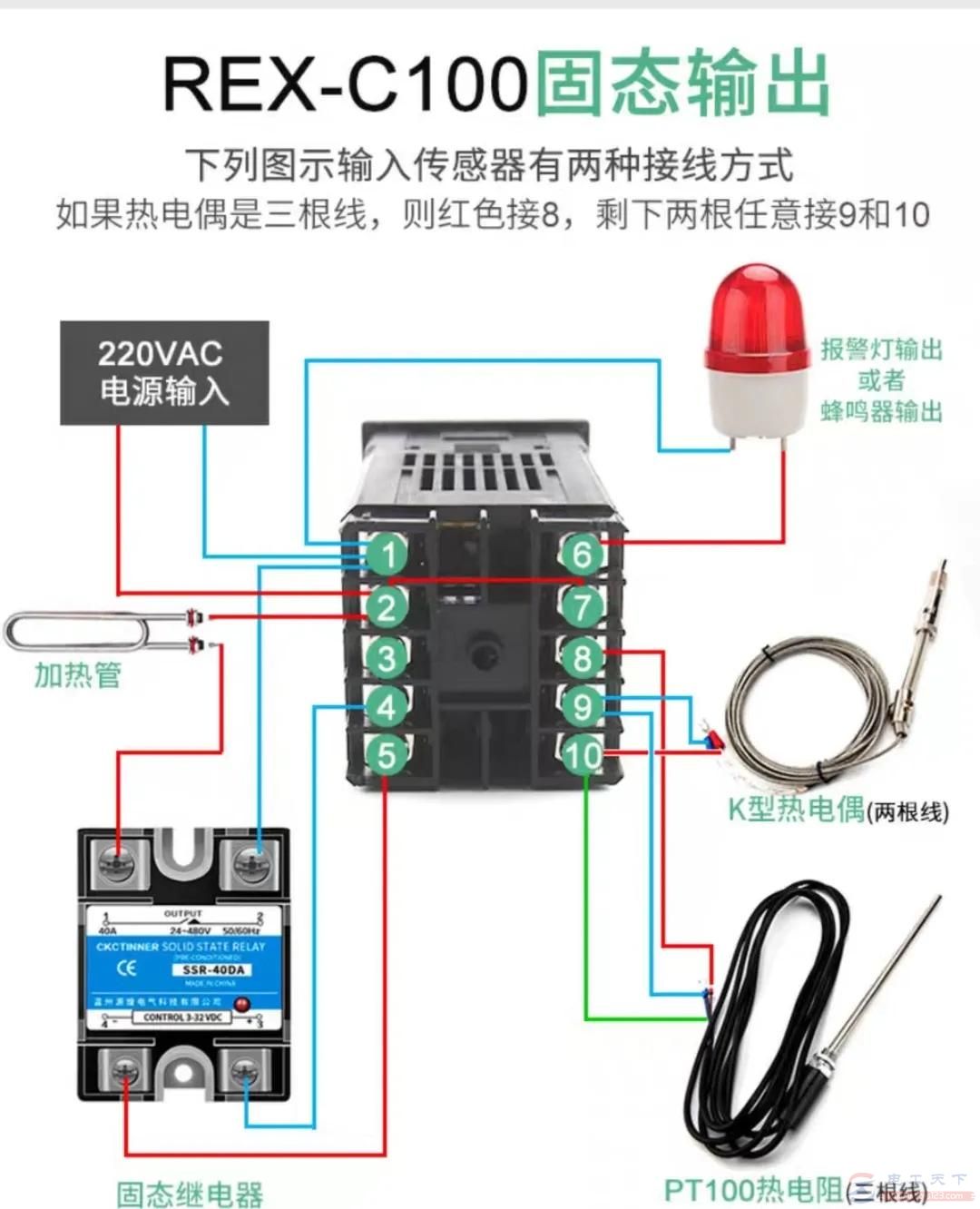 REX系列温控器怎么接，捋一捋接线图及接线方法