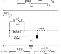 一例单相电容电动机的控制线路