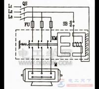 一例电动机点动、单向转动控制线路的电路图