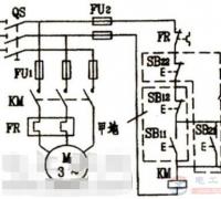 一例电机多地控制的电路图