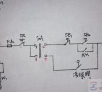 电工电路图之水泵手动和自动控制电路