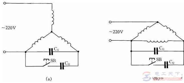 将三相异步电动机改为单相运行线路的方法