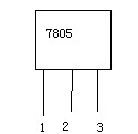 一例12v7805稳压电源的电路图