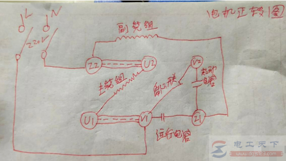 单相电动机正反转接线，记住几个关键点