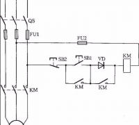 一例交流接触器低电压的启动线路图