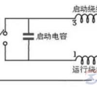 分相启动式和正反转控制式电机电容的连接方法