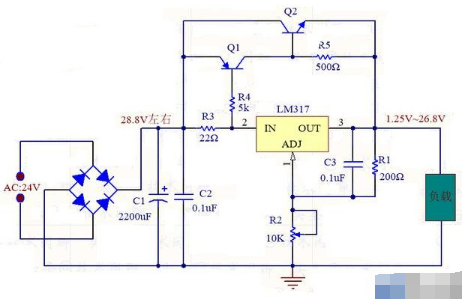 LM317可调电压的输出原理详解
